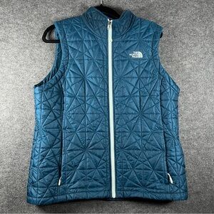 The North Face Tamburello Women's Blue Quilted Vest Blue Extra Large Packable